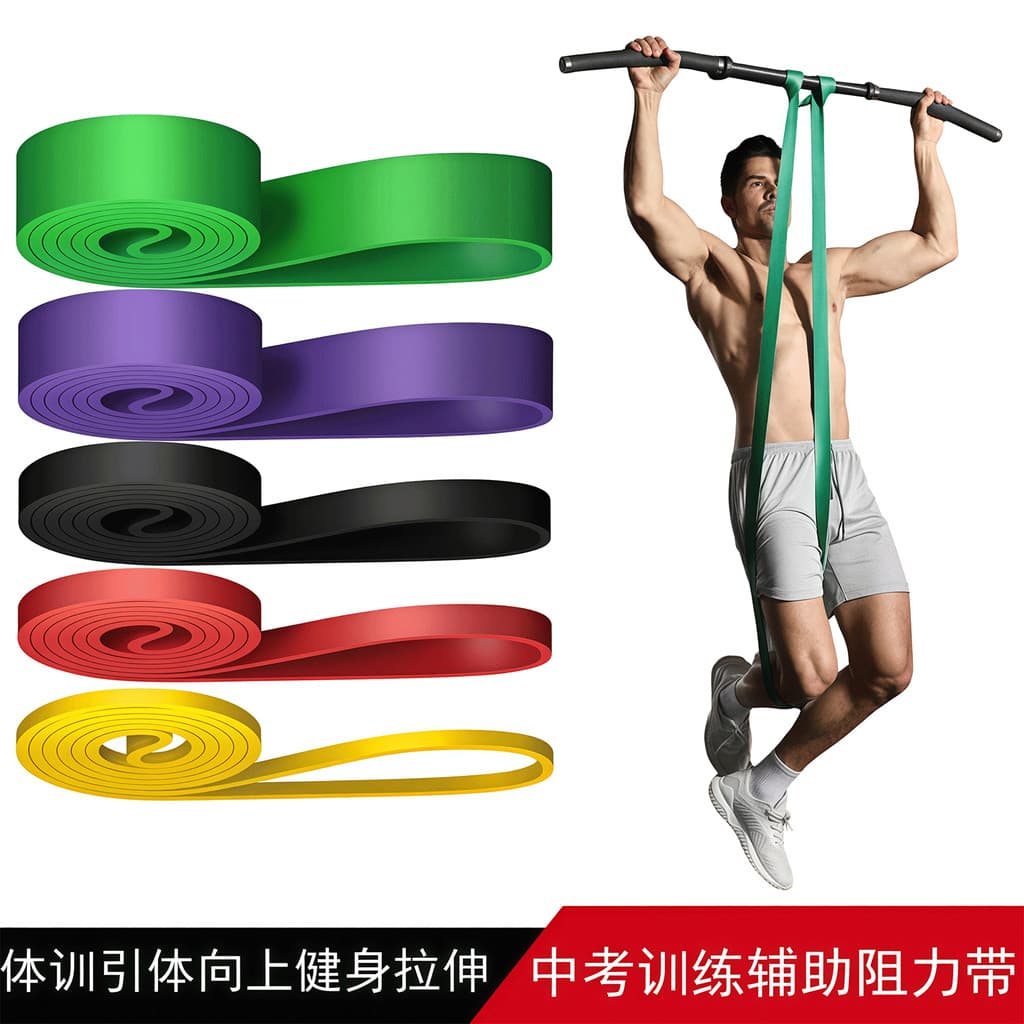 Faixa elástica Pull-Up masculina, faixa de resistência para treinamento de força, faixa de tensão para adultos, equipame