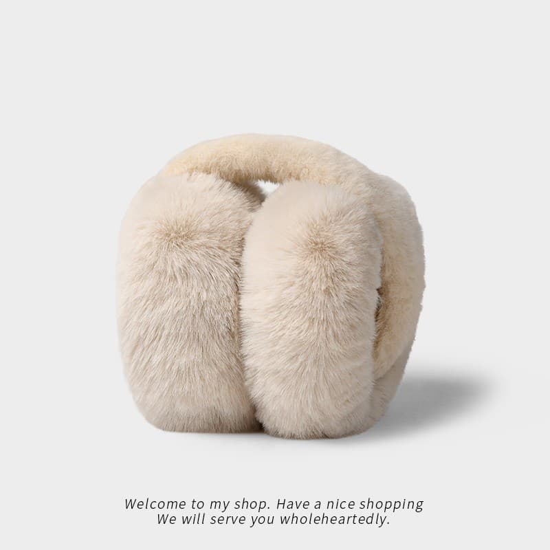 Além de protetores de orelha de pelúcia inverno moda feminina inverno quente earmuffs earmuffs dobrável estudante antico
