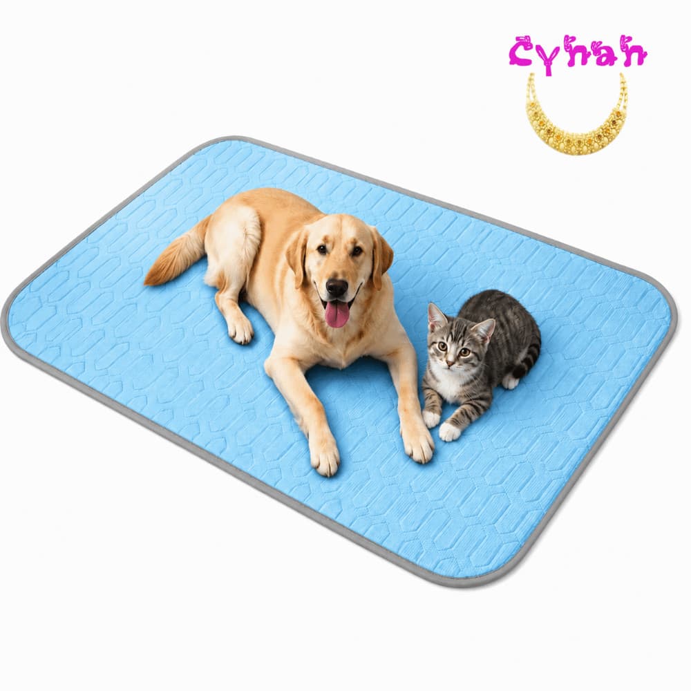 Tapete De Resfriamento Para Animais De Estimação CYNAN , Ecológico Cães E Gatos De Seda Gelada Fresca , Almofada De Dorm