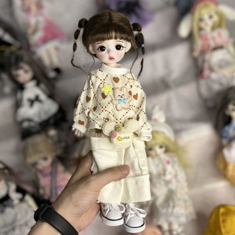 30cm BJD boneca maquiagem mudança boneca 6 pontos conjunta boneca 3D olho Real menina brinquedo vestir-se boneca