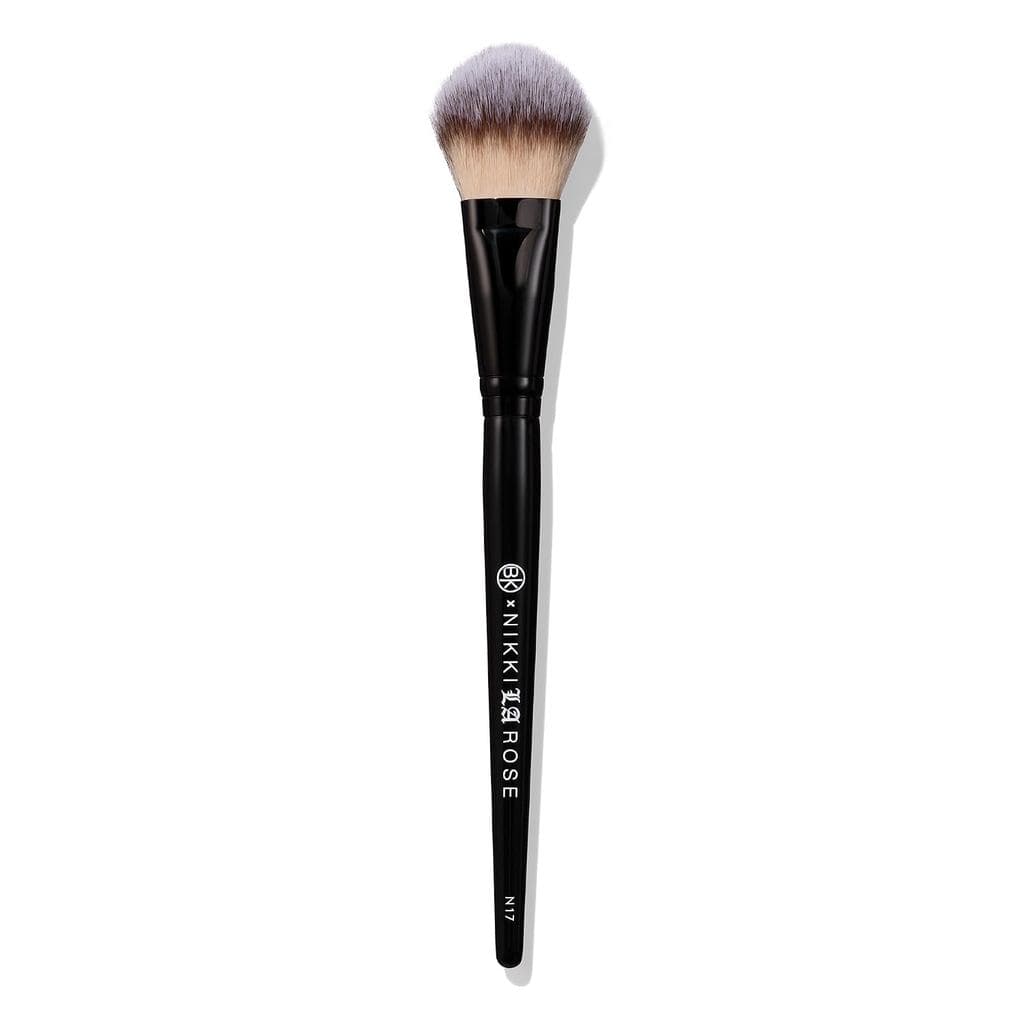 BK BEAUTY-NIKKI LA ROSE N17 MULTI-PRO Face Brush – Pincel De Remo Dupla Para Aplicação Facial , Líquido , Mistura De Pó-