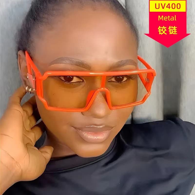 óculos feminino de sol óculos de sol quadrado feminino óculos de sol feminino com proteção uv oculos de sol Peça conjunt