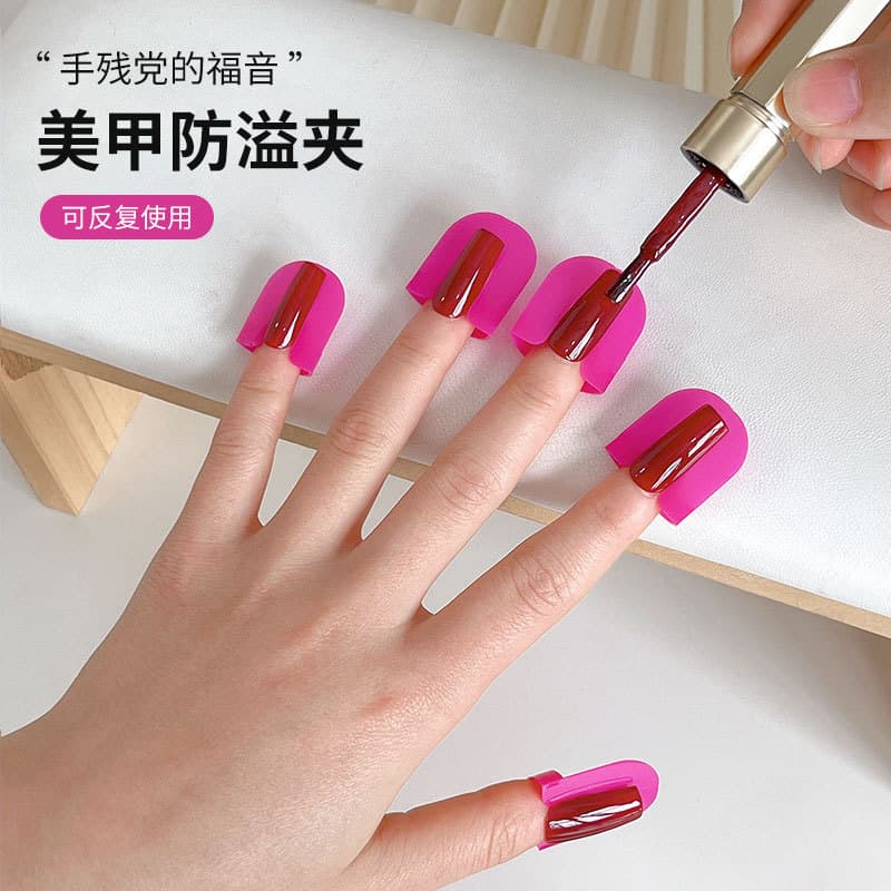 Clipe anti-derramamento para esmalte em gel para iniciantes, ferramenta auxiliar para aplicação de esmalte, especializad