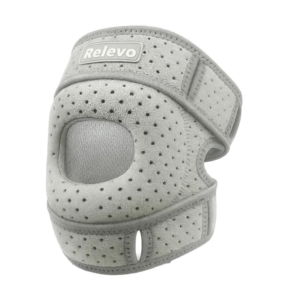 RelevoKneeBrace, estabilizador de articulação do joelho, cinta de suporte para o tendão patelar, suporte ajustável para