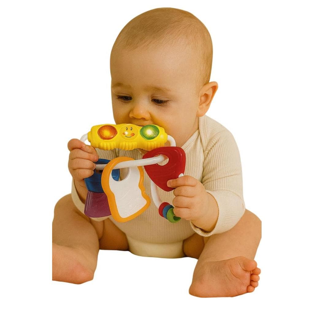 Brinquedo para Bebê Chaveiro atividades mordedor Buba
