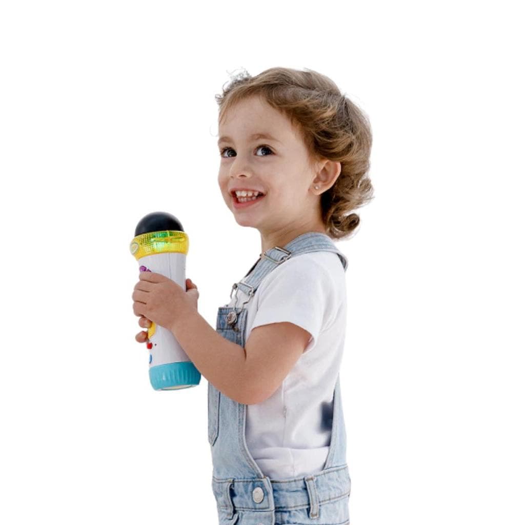 Microfone Infantil Menino e Menina Brinquedo Canta e Grava Buba