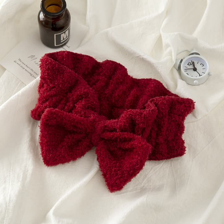 Rosto lavagem bandana fada estudante menina All-Match estilo Mori Super fada bandana Bowknot de abas largas doce bandana