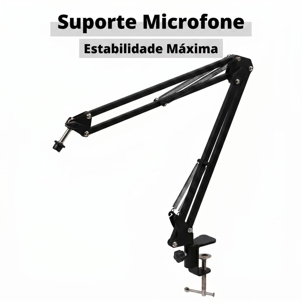 Suporte Pedestal Mesa Knup Microfone Condensador Articulável