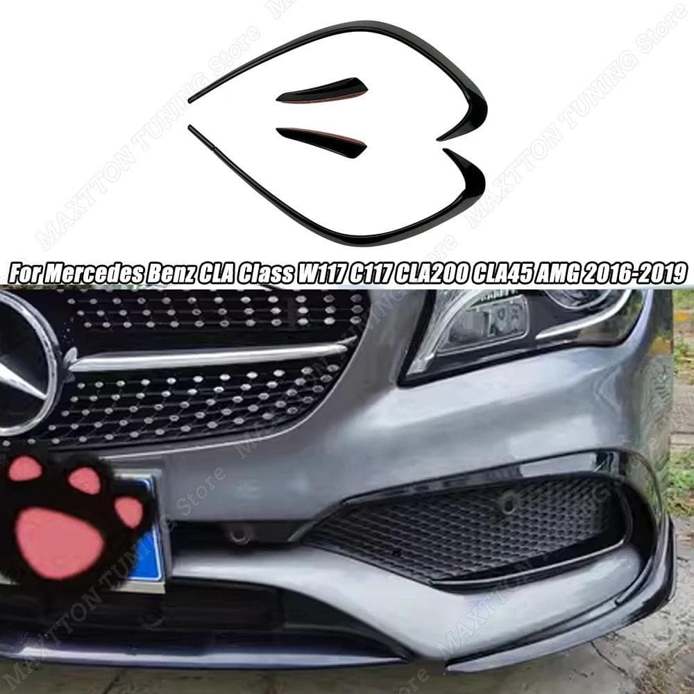 Amortecedor Dianteiro Saída De Ventilação Ar Capa Guarnição Para Mercedes Benz CLA Classe W117 C117 CLA200 220 250 260 C