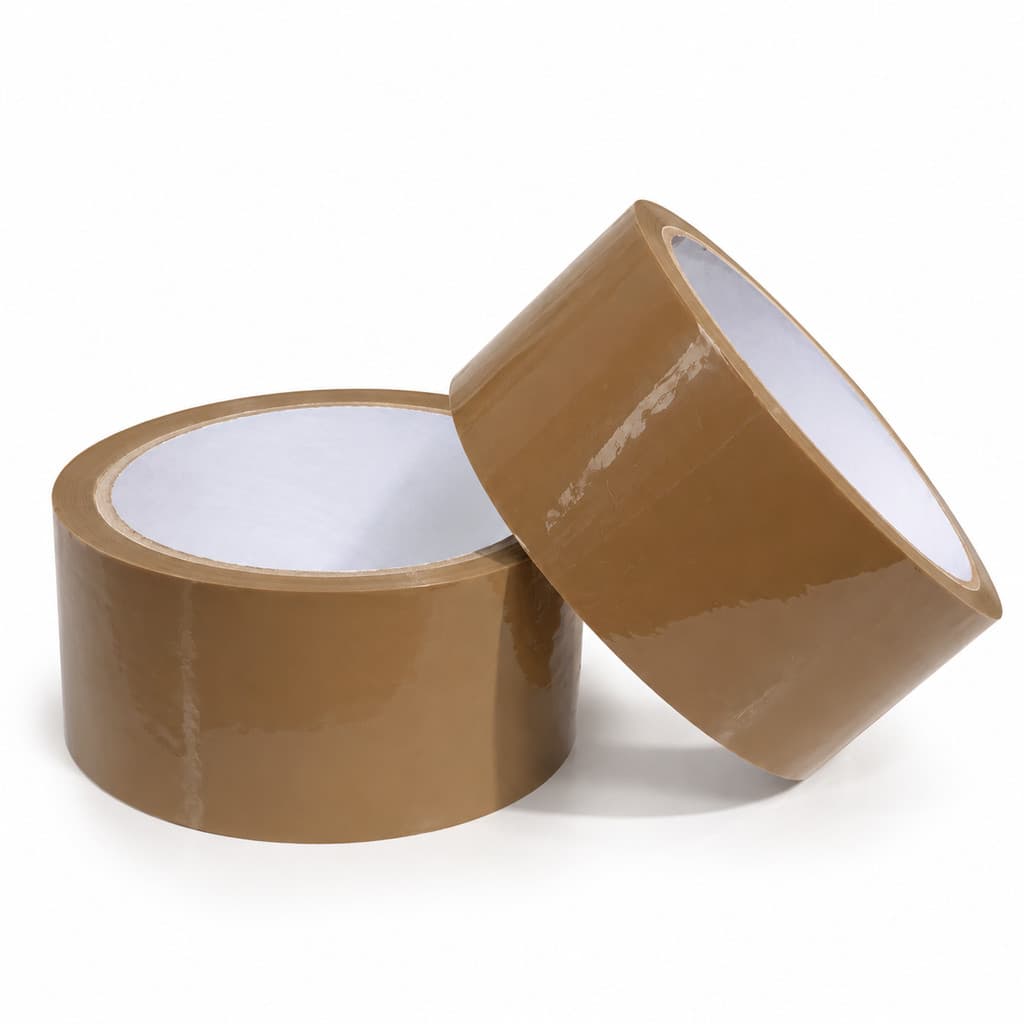 2 Rolos de Fita Adesiva Marrom 45mm x 40 Mts Fita Resistente