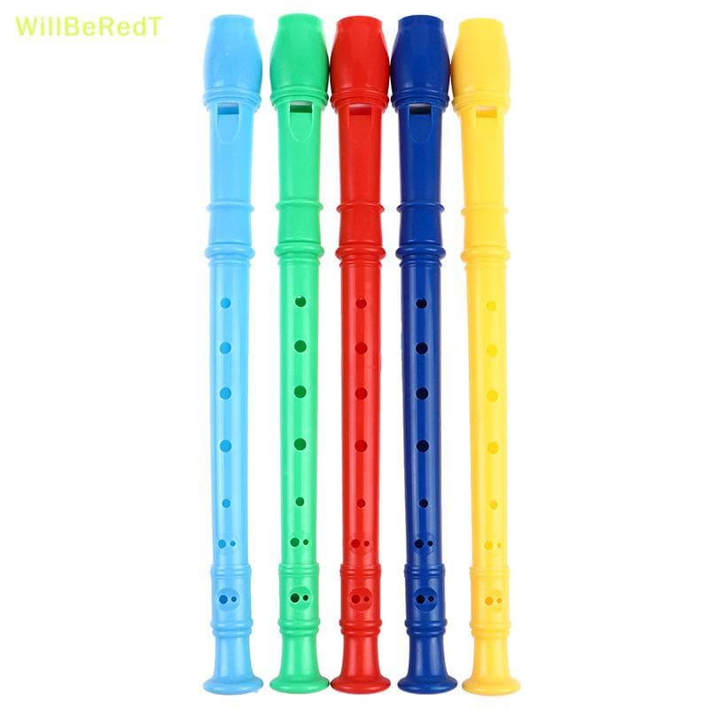 [WillBeRedT] Gravador De Plástico Com 8 Furos Flauta Longa Instrumento De Sopro Instrumentos Infantis Coloridos [Novo]