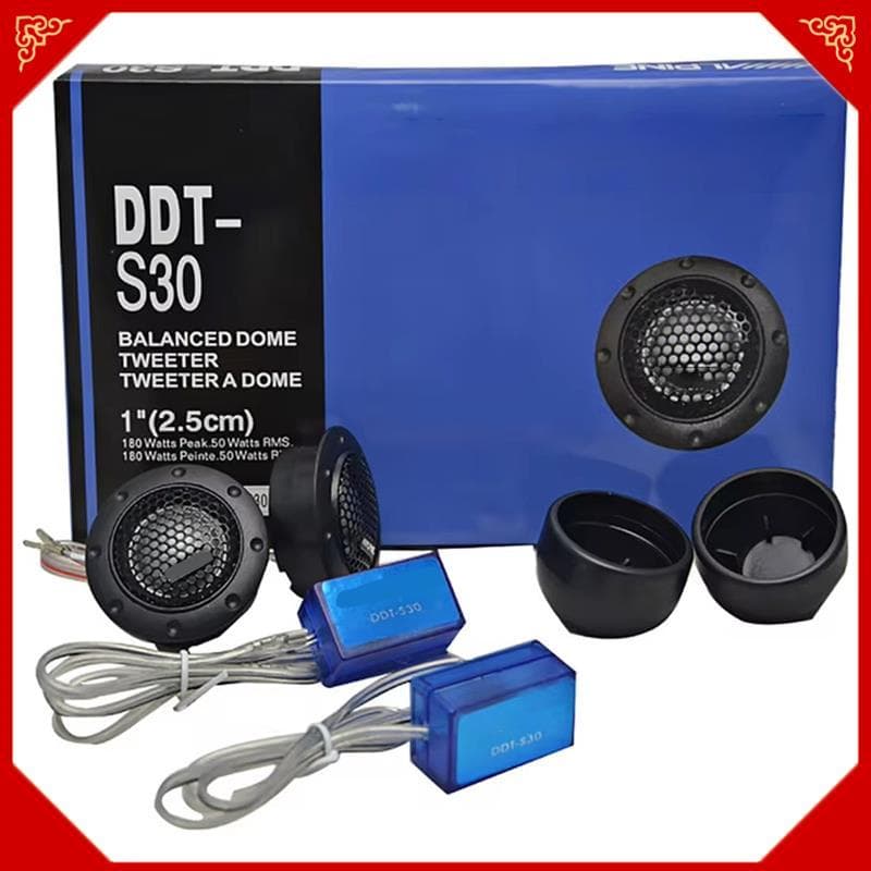 DDT-S30 1 Par Tweeter De Carro Filme De Seda De Áudio Para Modificação 180W Alto-Falante