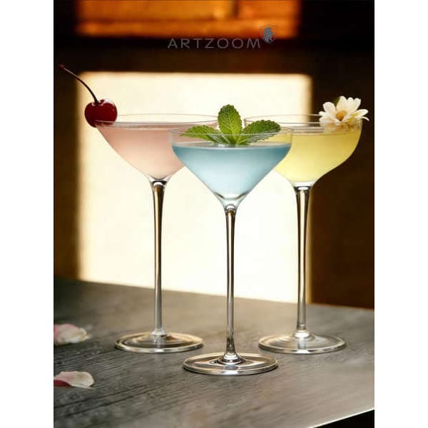 ARTZOOM estilo japonês boca larga taça especial Cocktail vidro Margarita alegrias Martini vidro champanhe tártaro vidro
