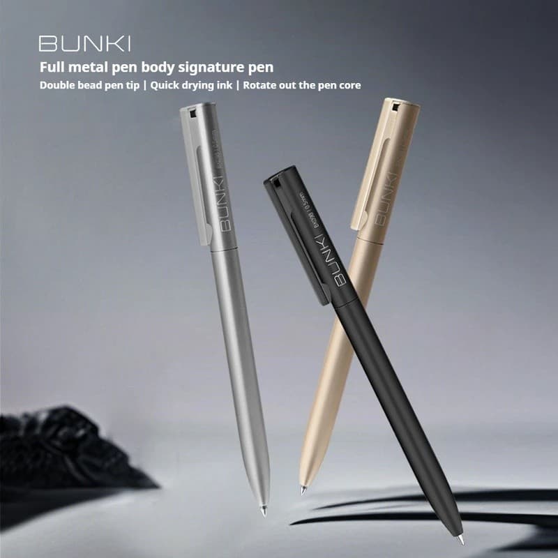 Caneta De Gel De Metal Rotativa Premium De 0.5 Mm , Escrita Suave , Retrátil , Escritório , Escola , Negócios , Design M