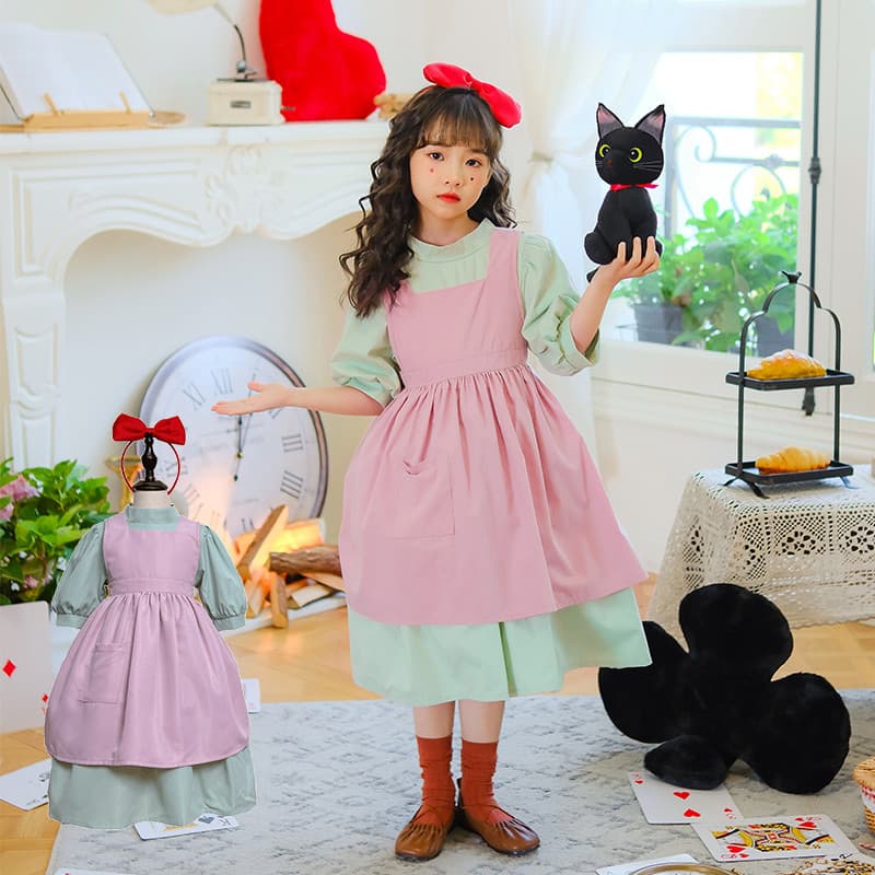 Serviço de entrega de bruxa roupas infantis bidimensional cosplay Anime traje bruxa Kiki Gigi traje de desempenho
