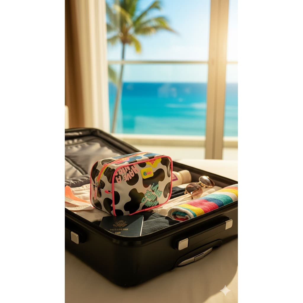 Necessaire Média Puket Vaca Summer Off White
