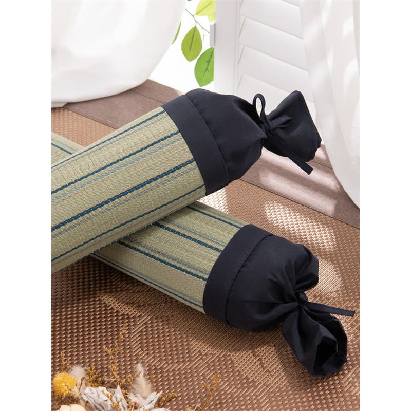 Travesseiro de algodão para coluna cervical, concha de trigo sarraceno, travesseiro cilíndrico para proteção da coluna c