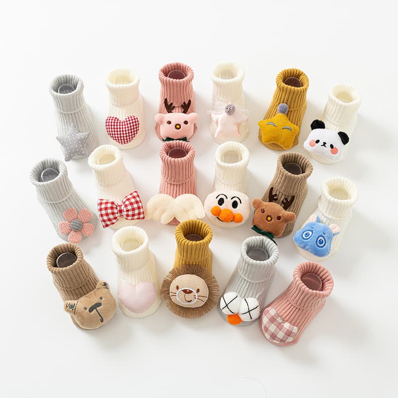Meias de bebê com desenhos fofos, super incríveis