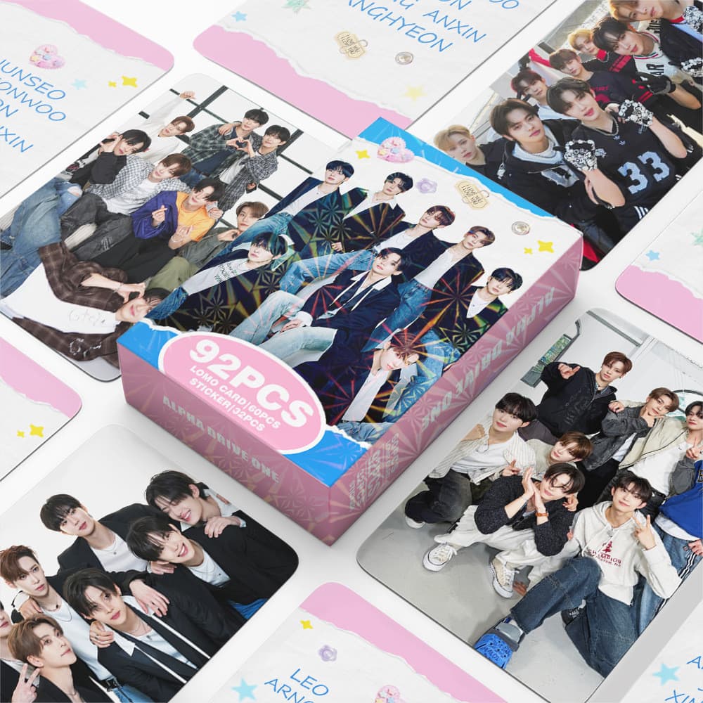 92 peças de cartões Lomo ALPHA DRIVE ONE, Photocards de Boys PLANET, LEE woon An Xin He Xinlong GEONWOO ‌     Zhang Jiah