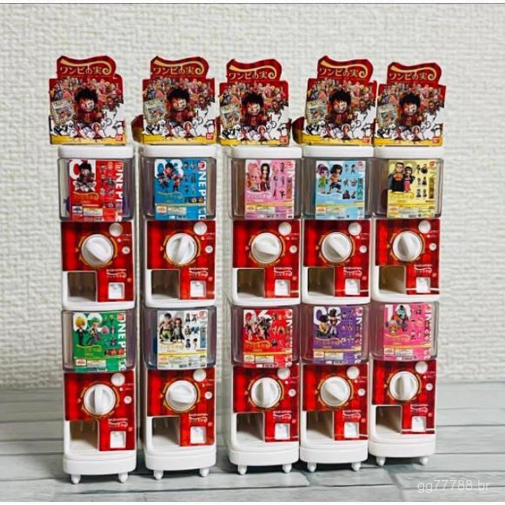 Itens Populares: Gashapon - Máquina de Gashapon Mini da Fruta do Diabo de One Piece, Ornamento de Modelo, Cena em Miniat
