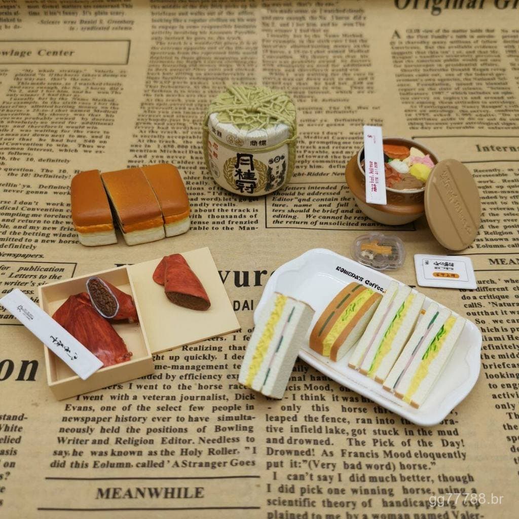 Produtos populares a granel Kenelephant: miniaturas realistas de pães e alimentos regionais japoneses, pingentes artesan