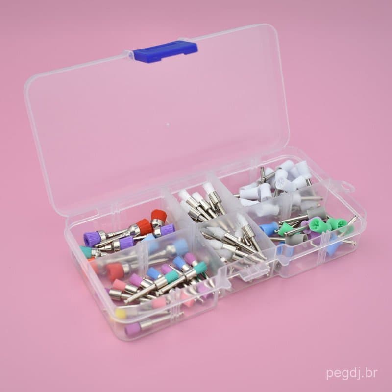 90pcs Escovas De Polimento Polidor Colorido De Nylon Descartável