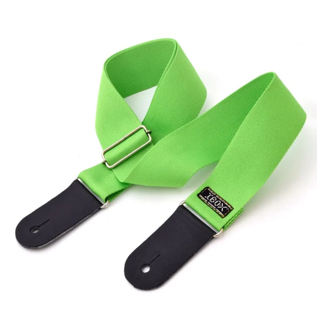 Correia Para Instrumentos Violao Guitarra Baixo Ibox Comfort CK524 Verde Limão