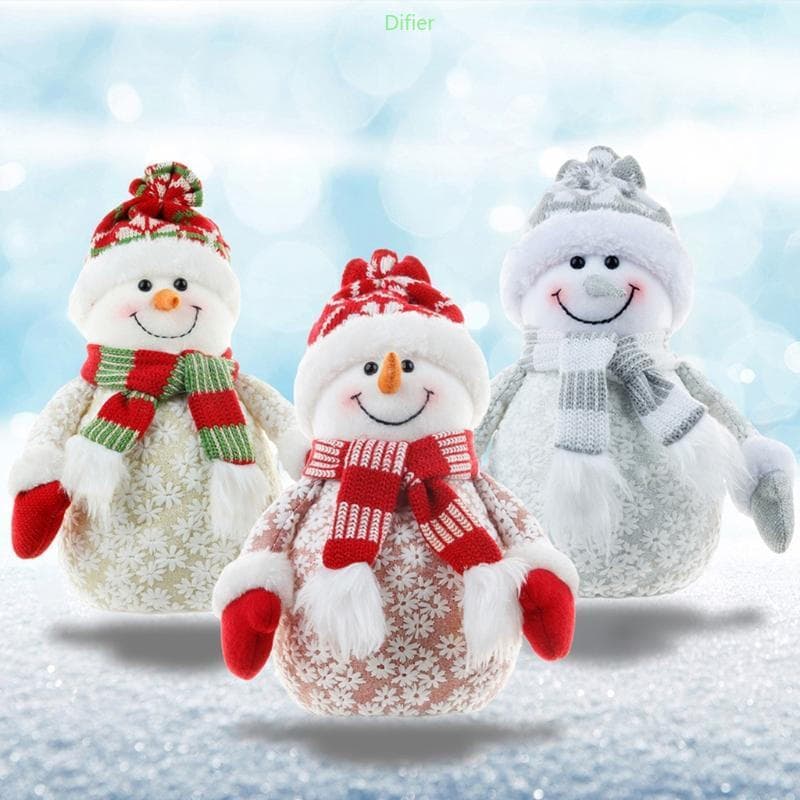 Difier Árvore Natal Enfeites Feitos À Mão Neve Papai Noel Para Boneca