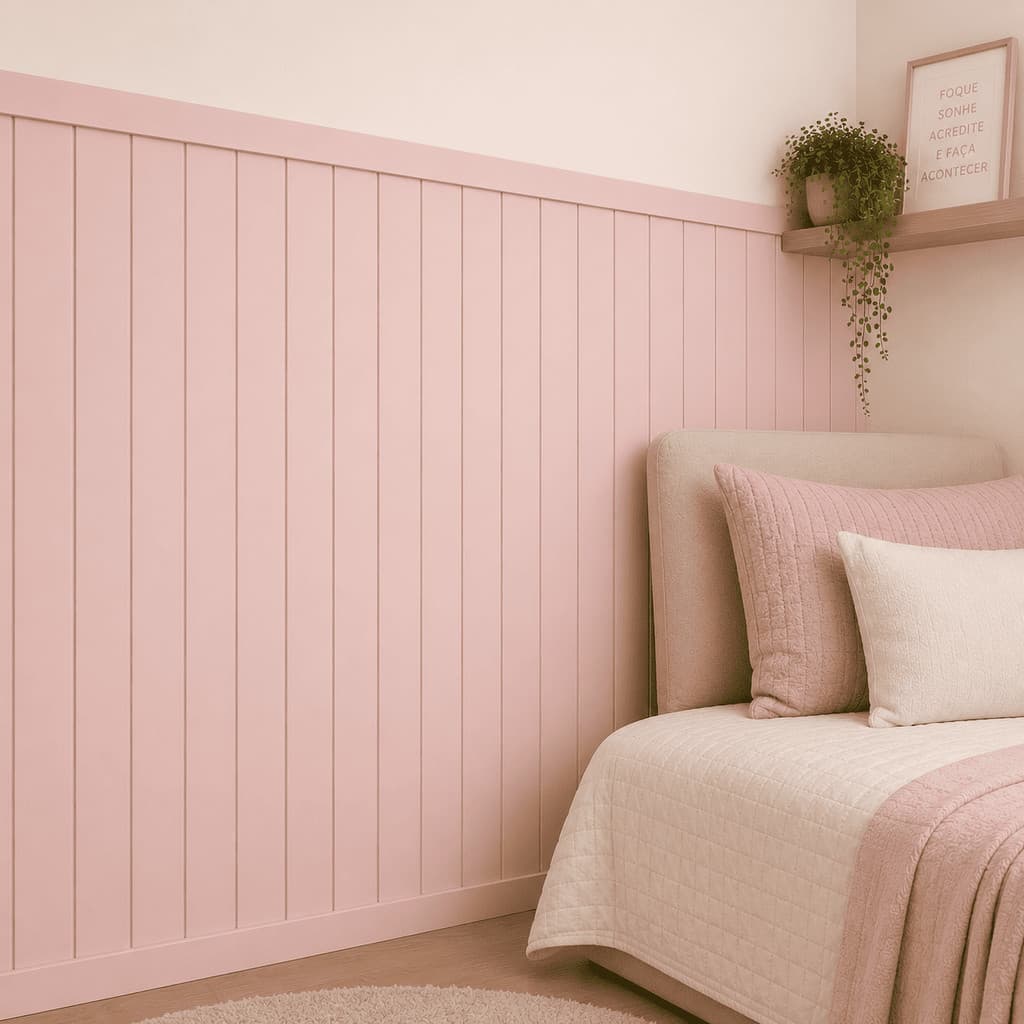 Shiplap MDF Madeira 120x5cm Kit Ripas Painel Ripado Parede Boiserie Lambril Loja Salão Studio