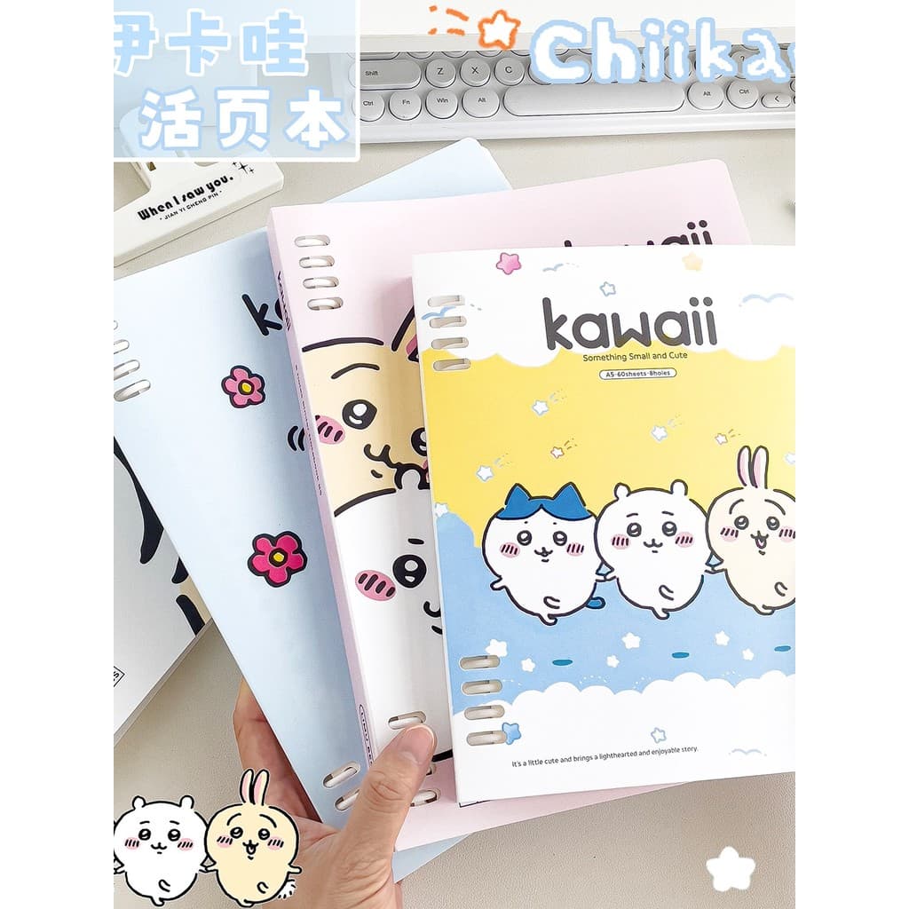 Jiyi Kawai B5 folhas soltas destacáveis linha Horizontal caderno não-goggle mão armadilha estudante A5 couro macio livro