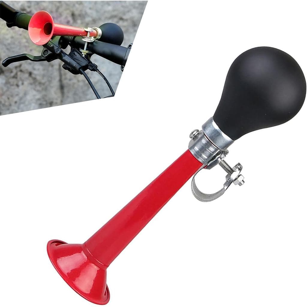 Buzina de Bicicleta, Clássica, Impermeável e Resistente à Ferrugem, Buzina de Metal com Som Alto, Montagem no Guidão Plu