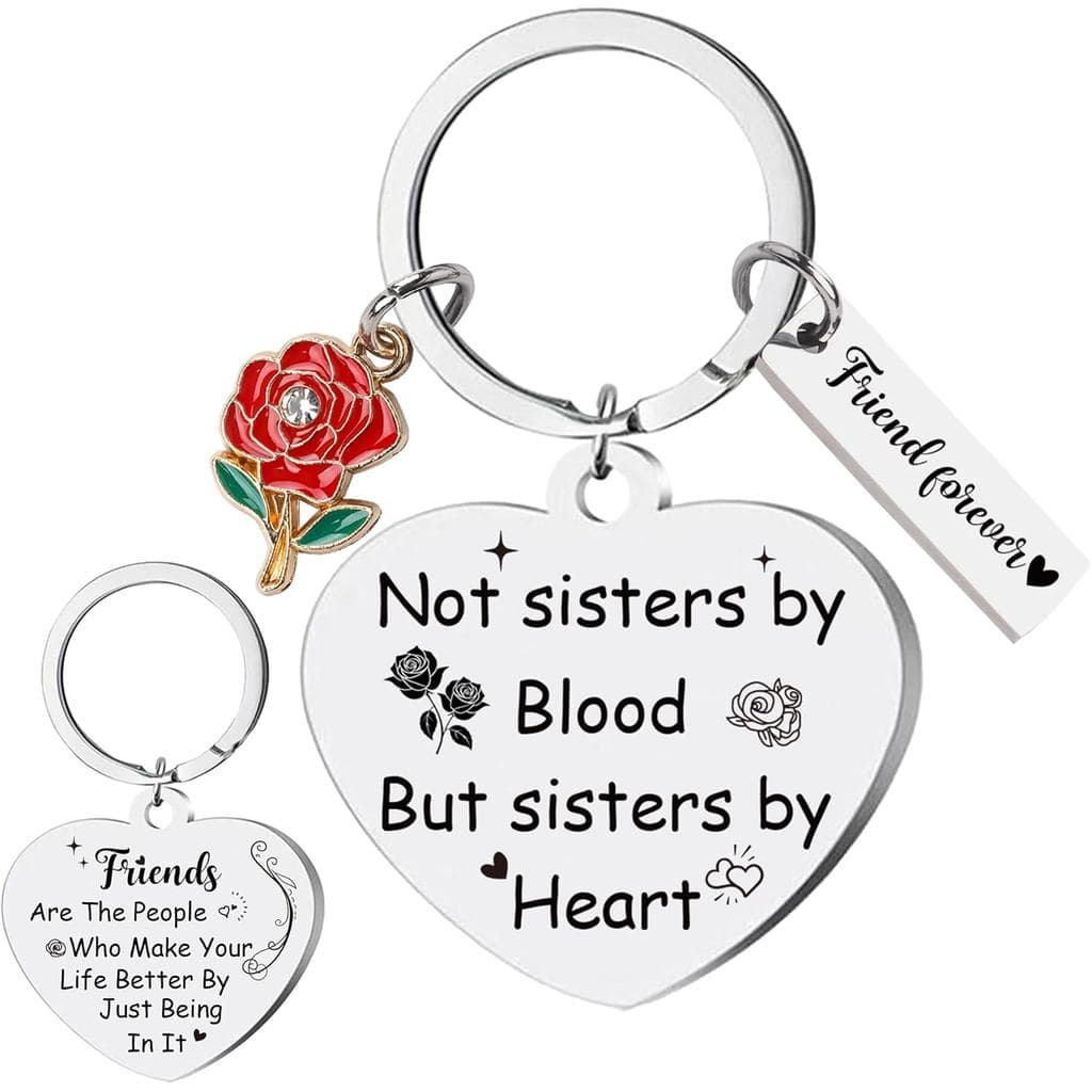 Chaveiros de Amizade para Mulheres, Irmãs, Melhores Amigas, Chaveiros para Adolescentes, Presente de Aniversário, Natal,