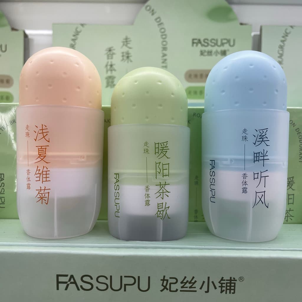 Feisi Shop Loção antitranspirante Loção desodorante Roll-On fresca 60ml Fragrância de longa duração para remover odor de