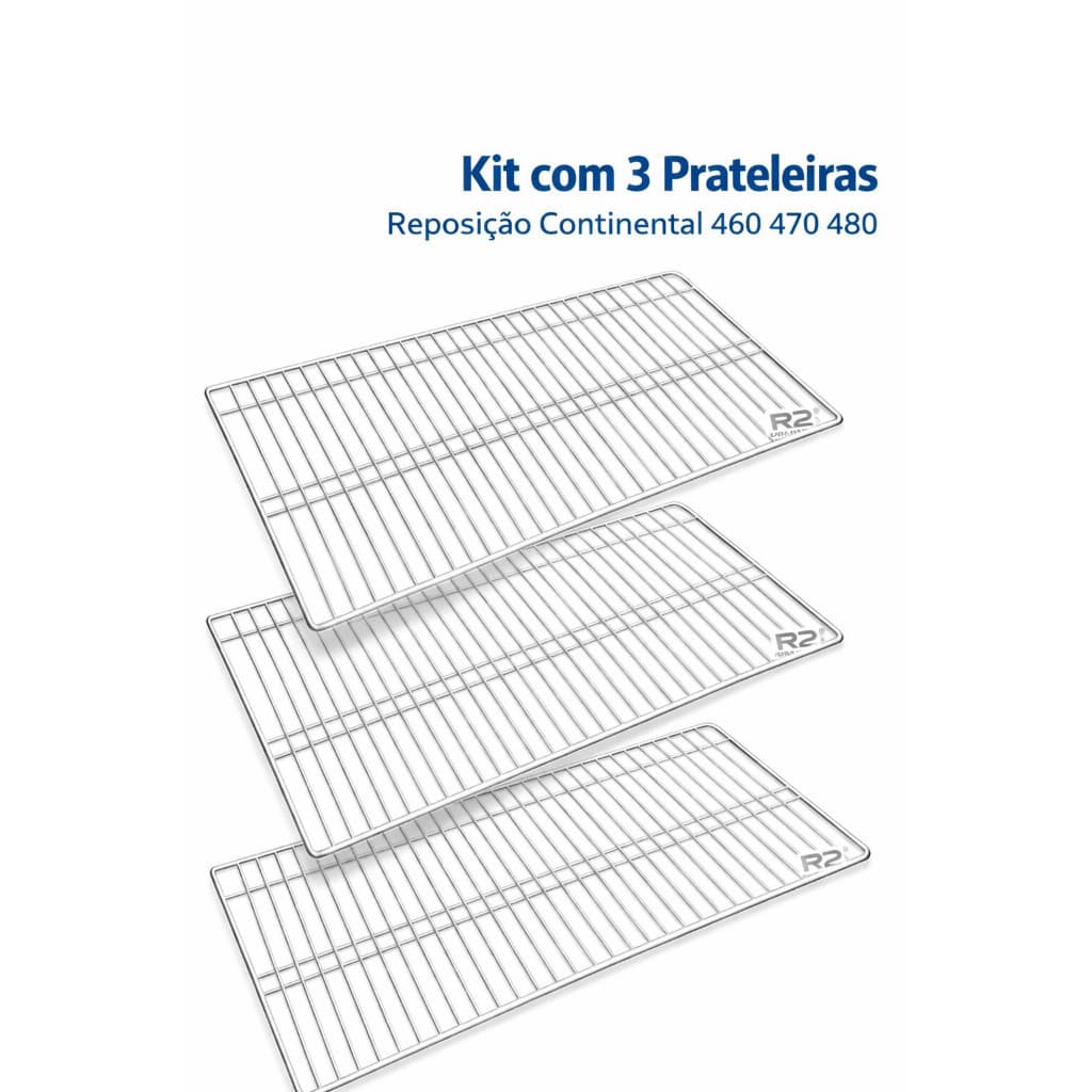 Kit 3 Prateleira Geladeira Continental Copacabana - 3 Unidades