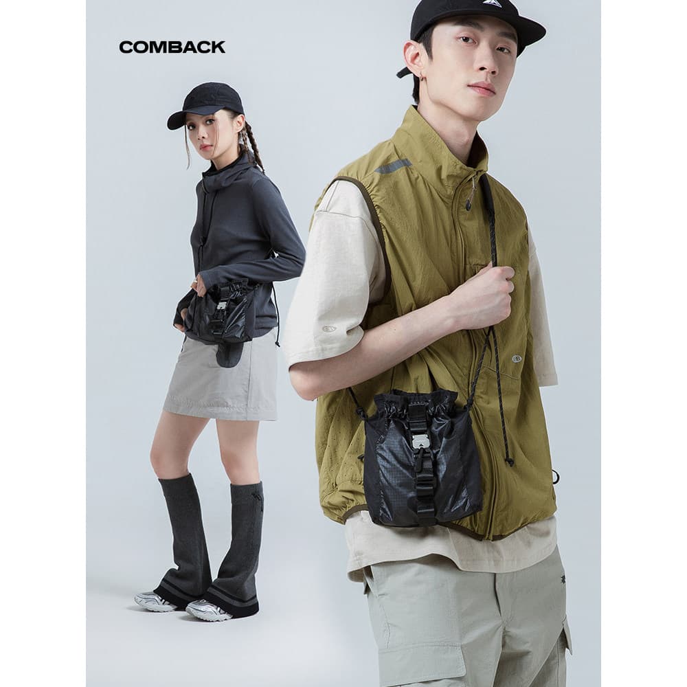 COMBACK novo estilo FIDLOCK fivela magnética saco do mensageiro feminino Casual nicho Design cordão bolso pequeno saco A
