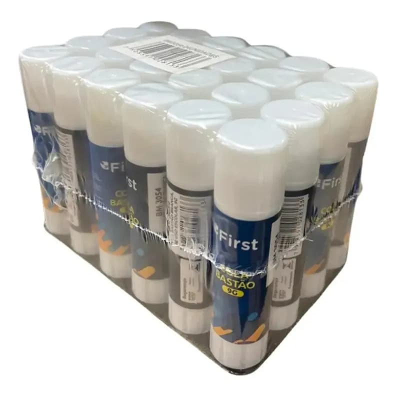 Cola Cola Bastão First Cola Bastão Branca De 9g De 24 Unidades - Branco