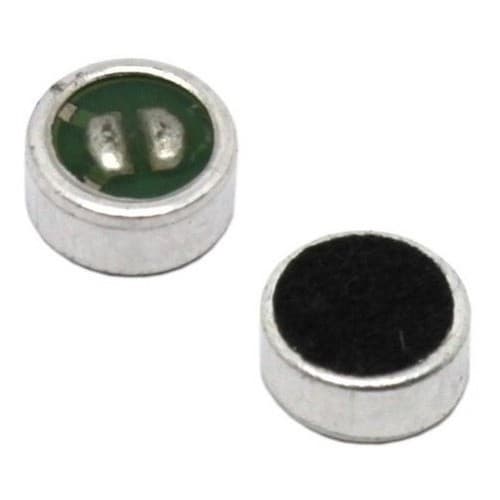 100 Peças - Microfone De Eletreto 6x3 Pequeno S/ Terminais