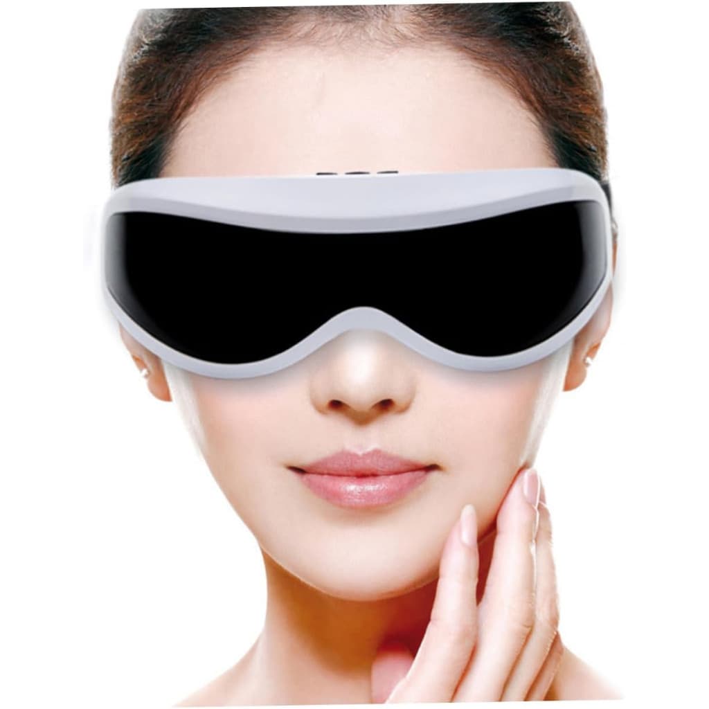 Óculos de Massagem Elétrico Vibração 9 Modos Relaxador Terapia Ocular USB Alívio Fadiga Inchaço Olhos Cansados Ajustável
