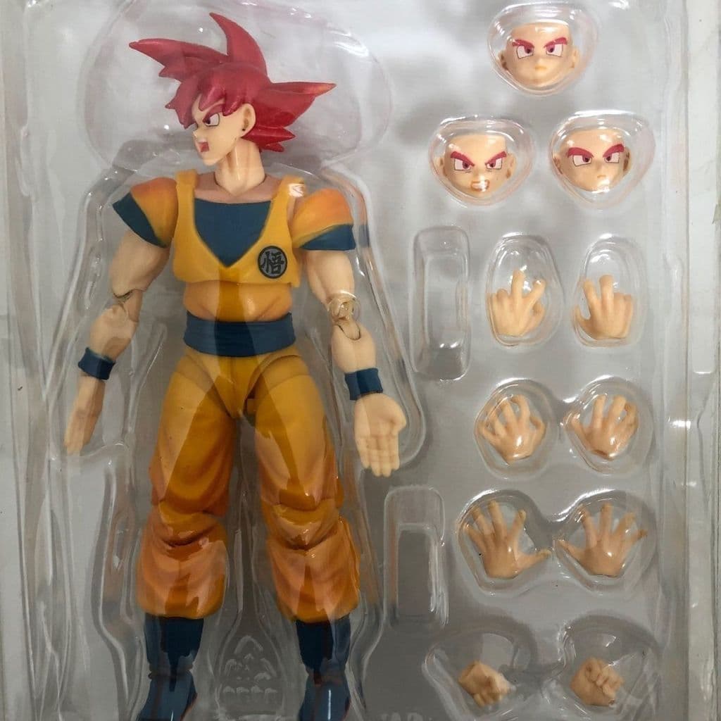 Modelo doméstico SHF Dragon Ball Z KO móvel rosa preto Goku Zamas figura modelo boneca brinquedo