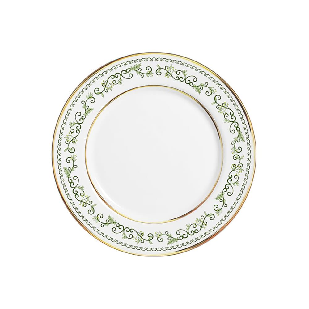 Prato Raso Natalino Classic Ludic Borda Dourada 30cm