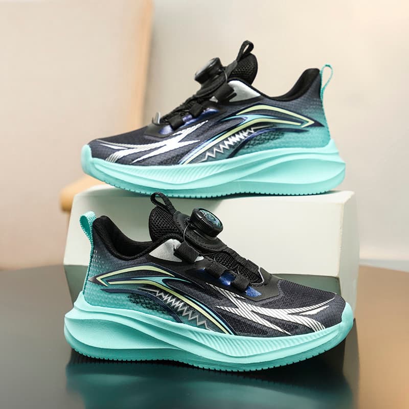 Meninos única malha crianças tênis de corrida 2026 verão novo estilo malha respirável sapatos esportivos médio grande cr