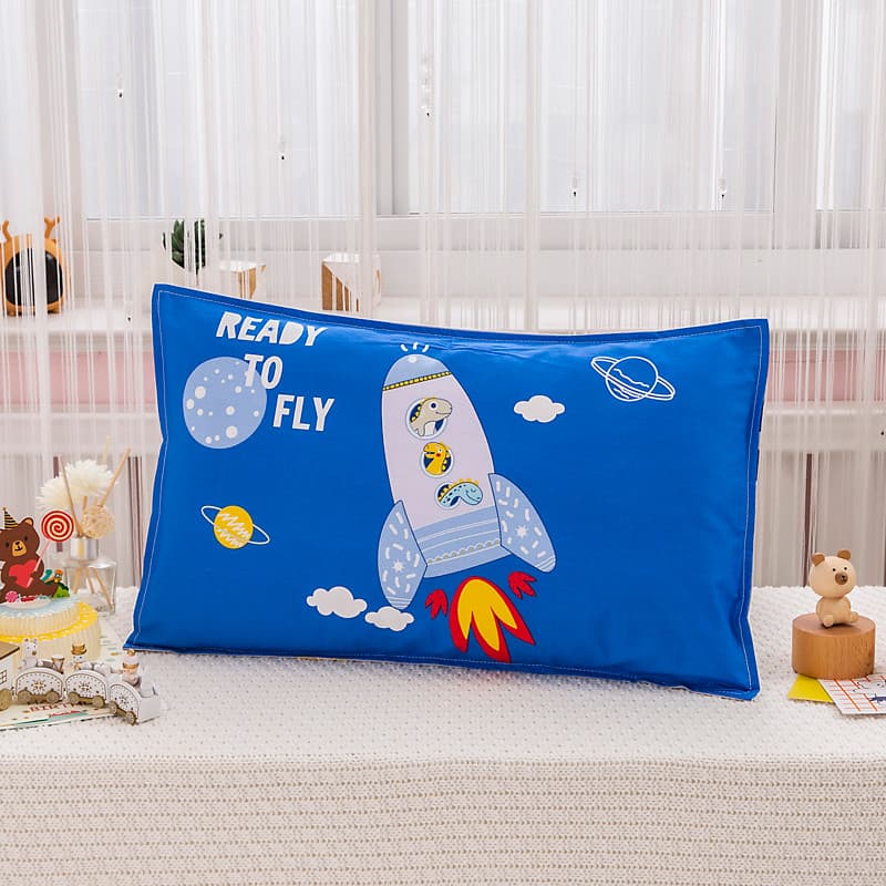 Toda a nave espacial de algodão bonito bebê criança fronha único verão 40x60 algodão puro dos desenhos animados 30x50cm
