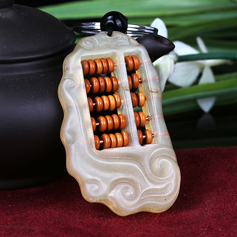 Tianyuge garra ábaco carro chaveiro pingente Ruyi ábaco chaveiro masculino feminino criativo bonito cintura pendurado