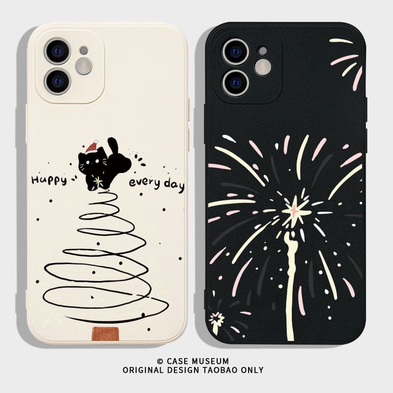 capinha iphone 13 pro case iphone 13 luxo capinha iphone 13 normal Natal Cat Apple 15promax Capa de telefone iphone14 Ca