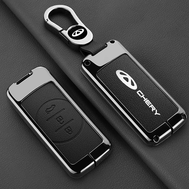 Capa protetora para chave de carro, feita de couro, adequada para Chery Exeed Tiggo 2 3x 4 5x 7 Pro 8 Tx Lx Txl Arrizo 5