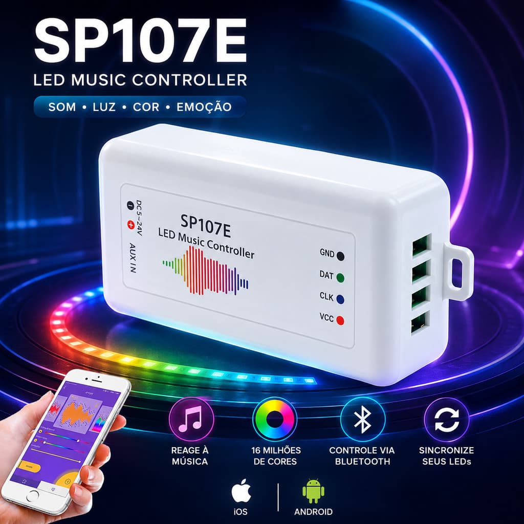 Controladora Central Vu Sp107e Bluetooth Som Automotivo