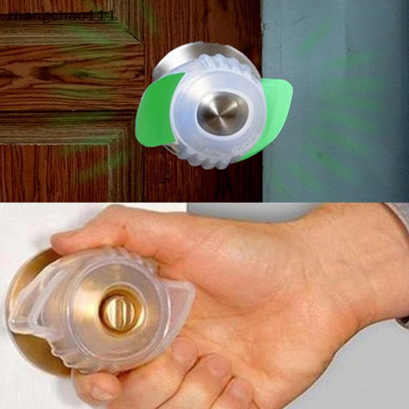 [Z] Protetor De Maçaneta De Porta De Silicone Anticolisão Almofada Proteção De Segurança Do Bebê Capa Silenciosa Fluores