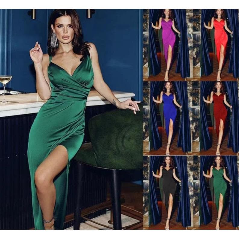Sutiã Feminino Com Decote Em V Vestido Tipo Estilingue Dividido
