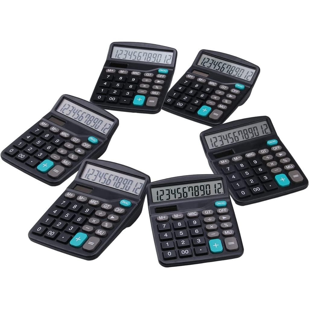 Calculadoras de Mesa LICHAMP com Botões Grandes e Display Amplo, Calculadora de Mesa para Escritório Básica de 12 Dígito