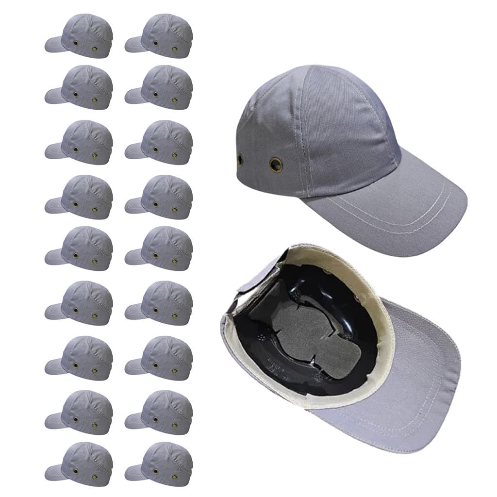 Bone com Capacete EPI Kit 18 Uni Obra Seguranca do Trabalho Casquete Construcao Reparo Oficina Resistente Protecao